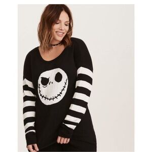 Torrid Black and White Graphic Sweater